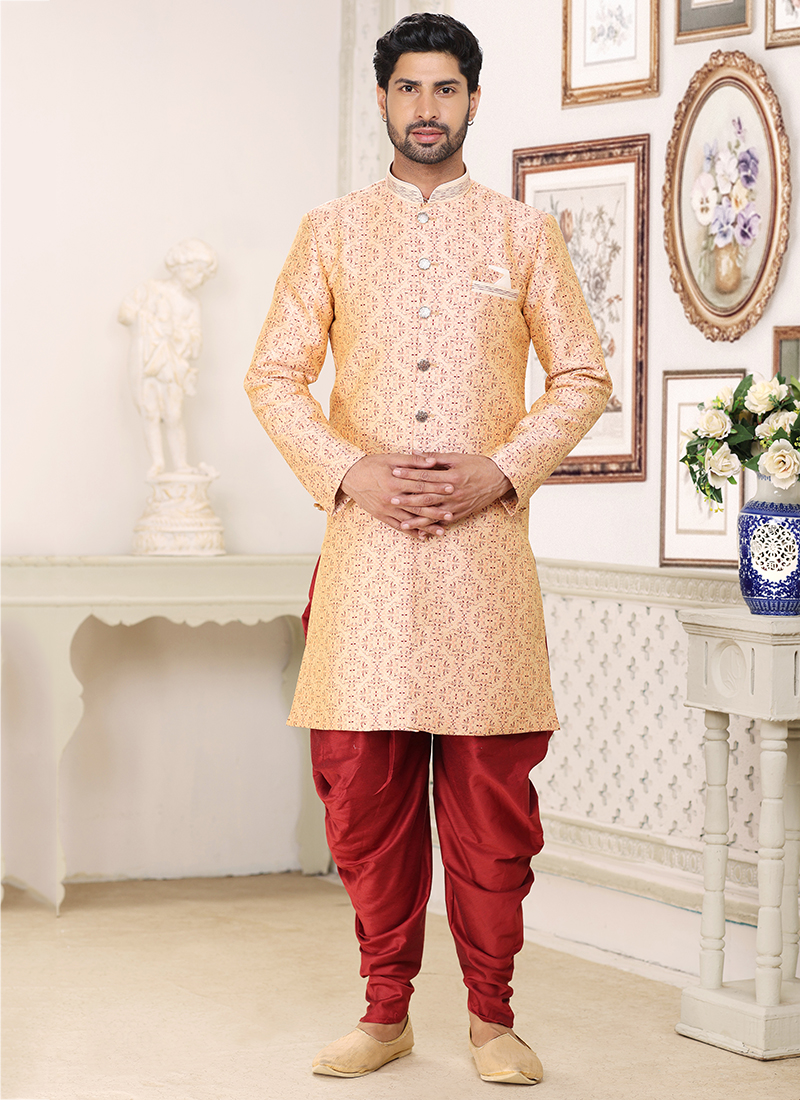 Indo western sherwani hotsell for wedding with price